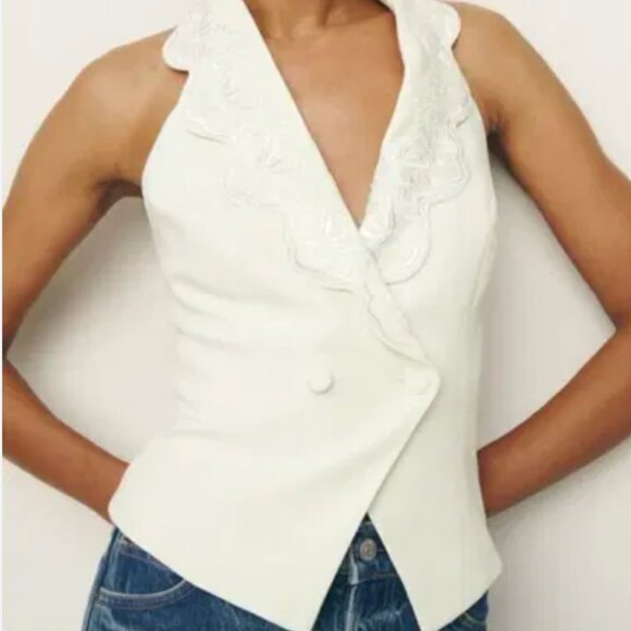 Reformation Tops - NWT - reformation - primrose vest in cream - size 6